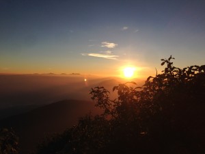 The enthralling sunrise over Adam’s Peak