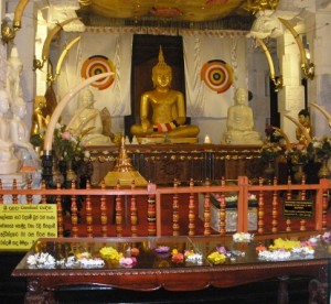 Stunning inner sanctuary of the Temple of the Tooth.