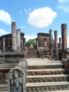 Amazing ruins at Polonnaruwa. 