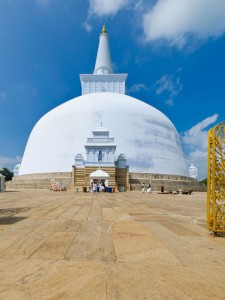 Ruwanwelisaya chedi in the sacred city of Anuradhapura Sri Lanka
