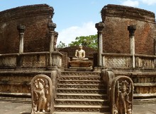 Hatadage monument Quadrangle Polonnaruwa, Sri Lanka